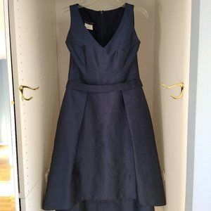 Alfred Sung dark/navy blue A-line cocktail dress